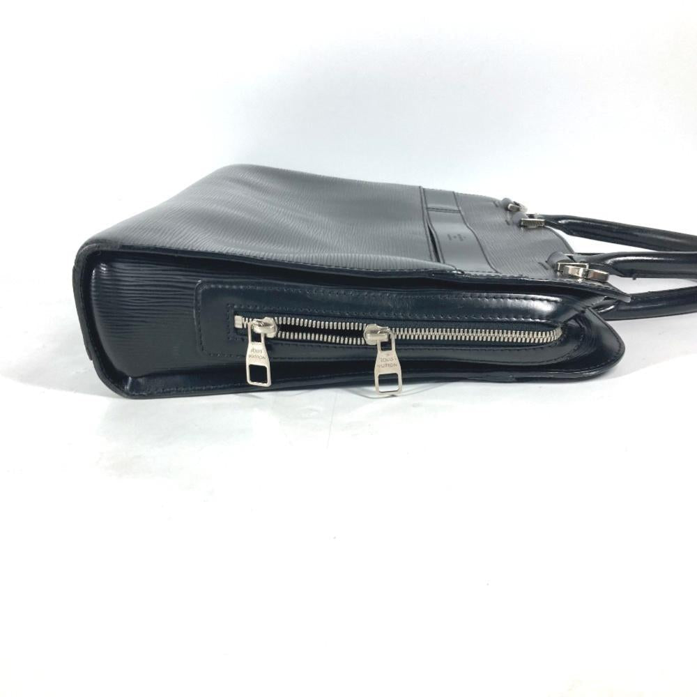 Black Leather Louis Vuitton Handbag