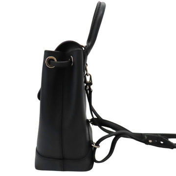 Black Leather Louis Vuitton Backpack