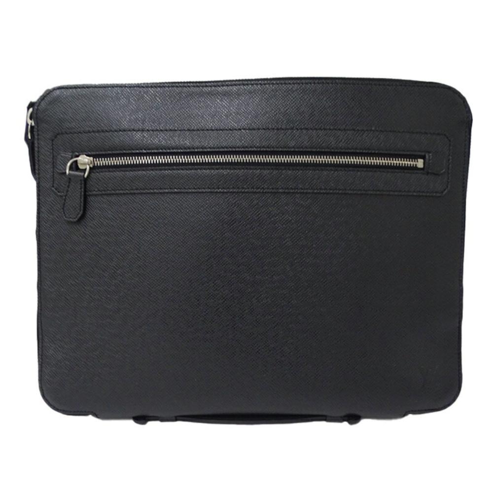 Black Leather Louis Vuitton Handbag