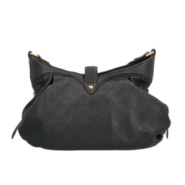 Black Leather Louis Vuitton Mahina