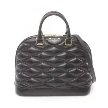 Black Leather Louis Vuitton Alma