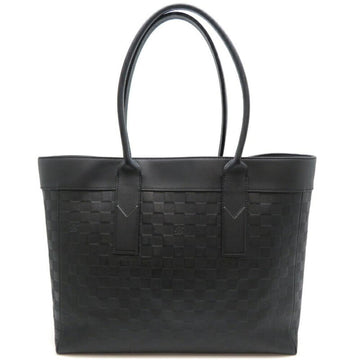 Black Leather Louis Vuitton Cabas