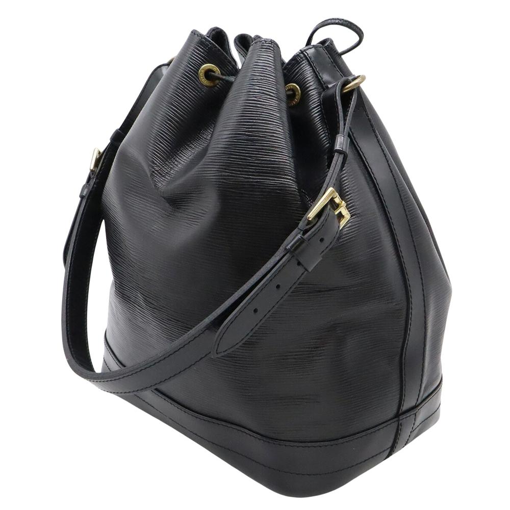 Black Leather Louis Vuitton Noe