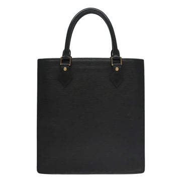 Black Leather Louis Vuitton Sac Plat