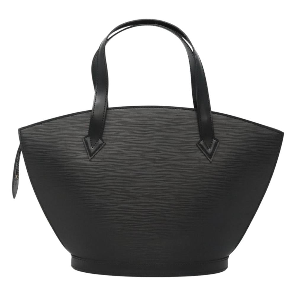 Black Leather Louis Vuitton Saint Jacques