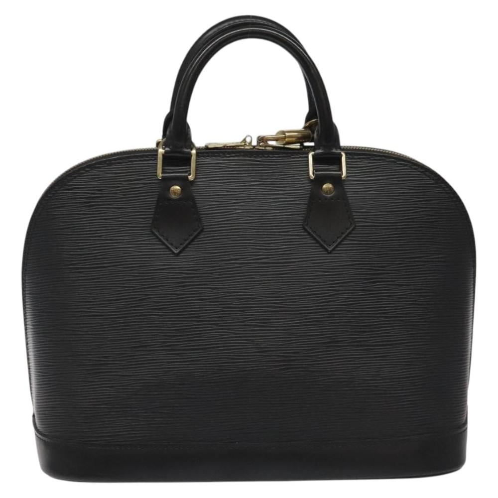 Black Leather Louis Vuitton Alma