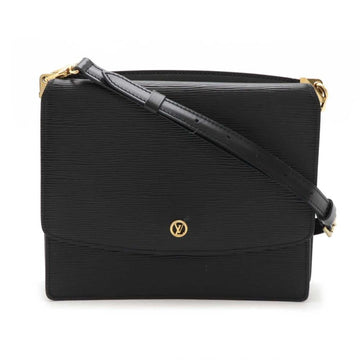 Black Leather Louis Vuitton Shoulder Bags