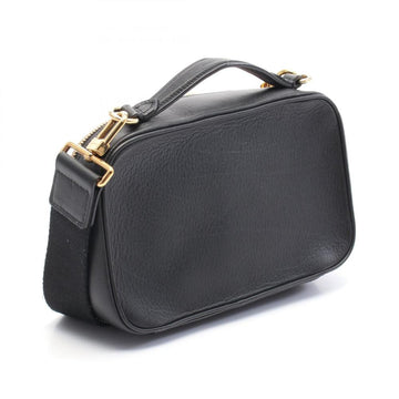 Black Leather Louis Vuitton Handbag