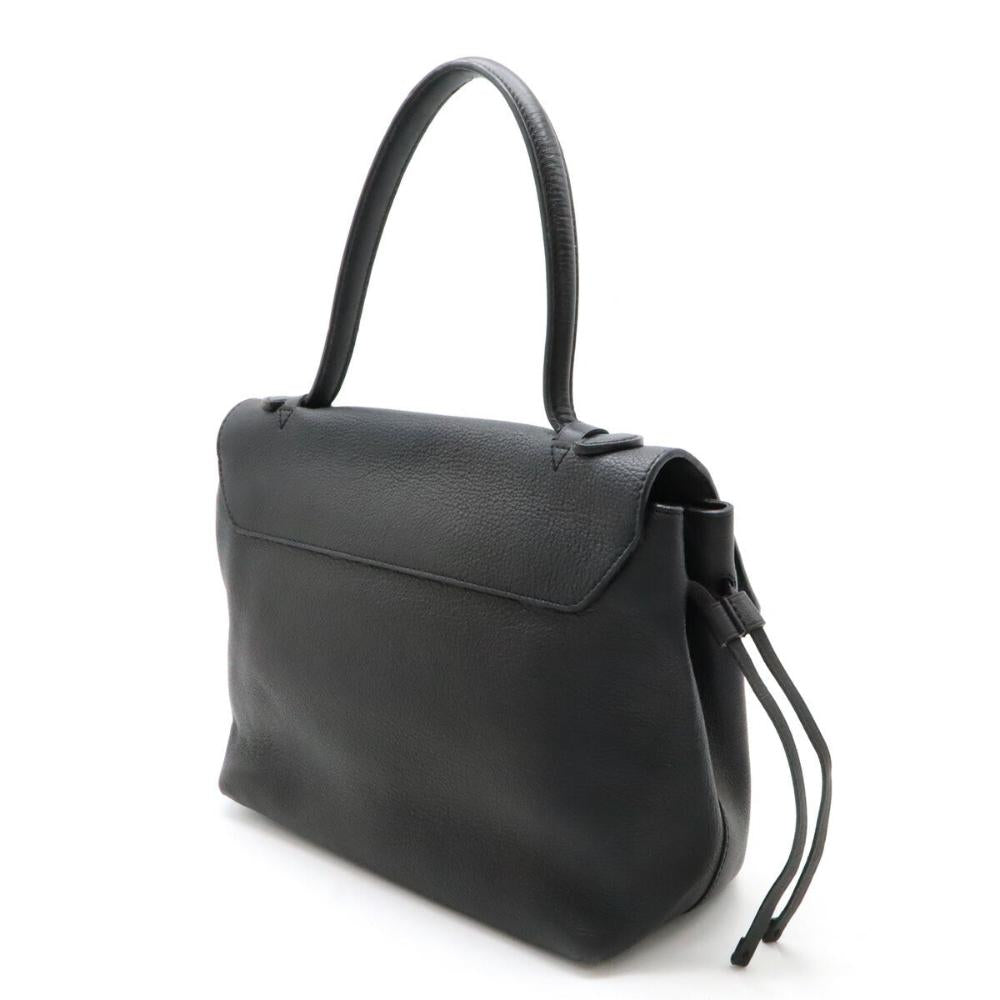 Black Leather Louis Vuitton Handbag