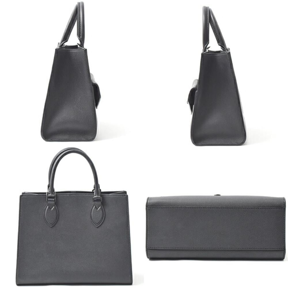 Black Leather Louis Vuitton Tote