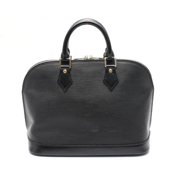 Black Leather Louis Vuitton Handbag