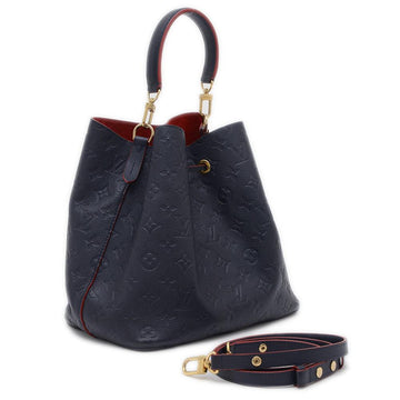 Black Leather Louis Vuitton Handbag