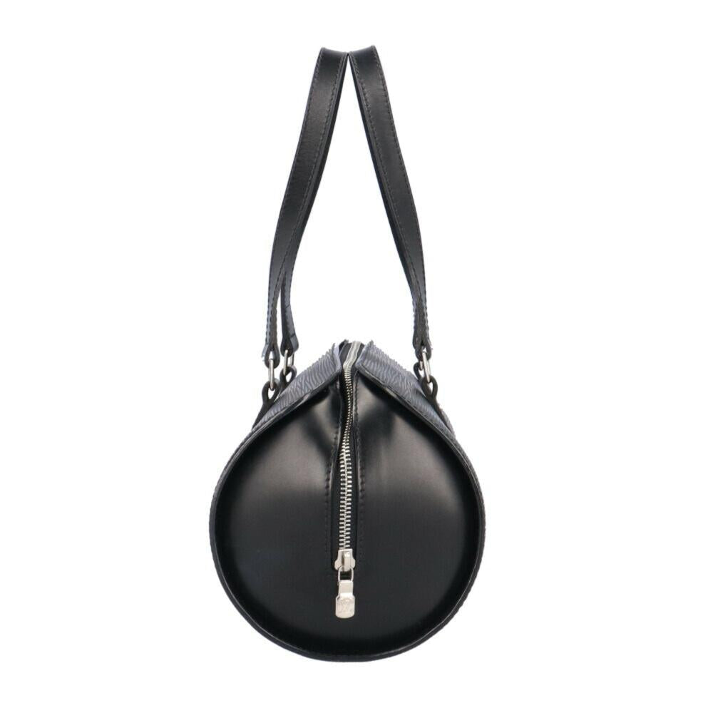 Black Leather Louis Vuitton Soufflot