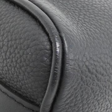 Black Leather Louis Vuitton Keepall