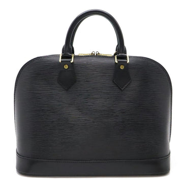 Black Leather Louis Vuitton Handbag