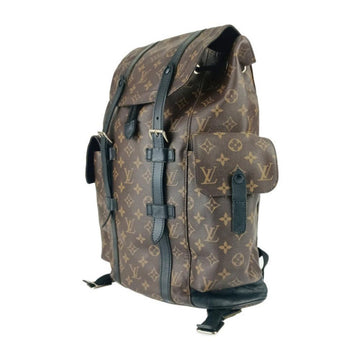 Black Leather Louis Vuitton Backpack