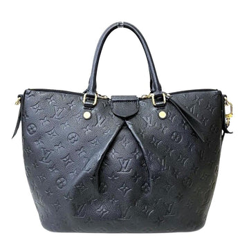 Black Leather Louis Vuitton Mazarine