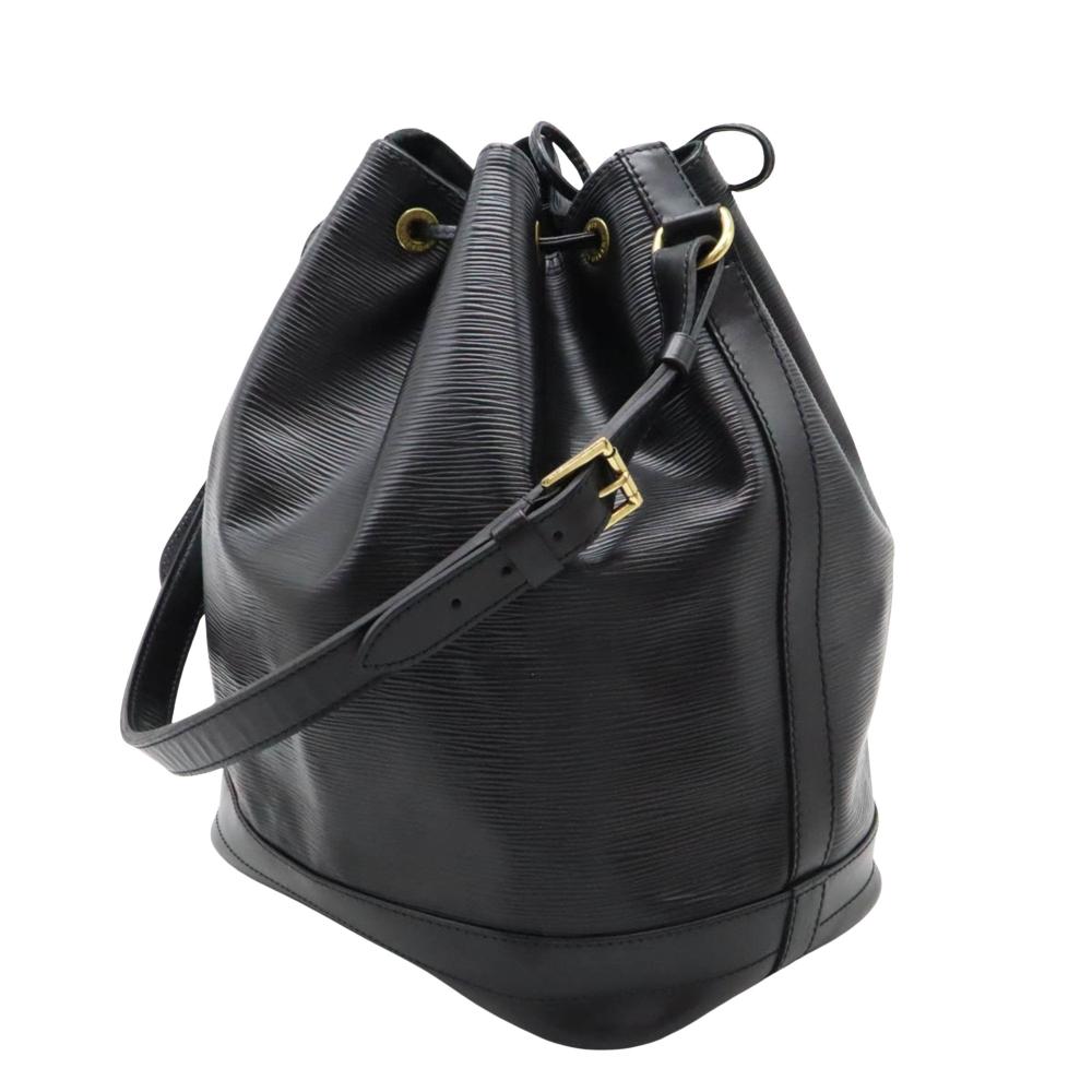 Black Leather Louis Vuitton Noe