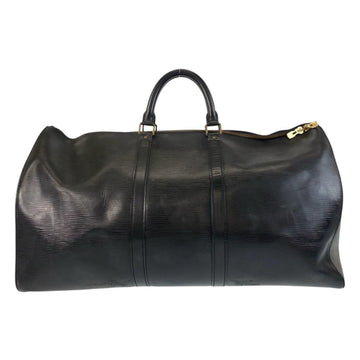 Black Leather Louis Vuitton Handbag