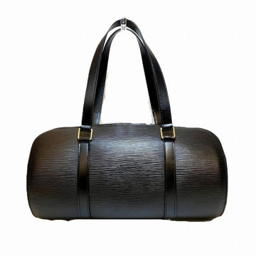 Black Leather Louis Vuitton Soufflot