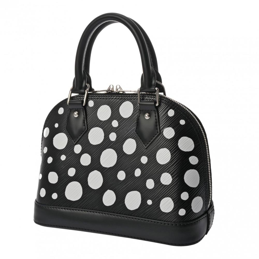 Black Leather Louis Vuitton Handbag