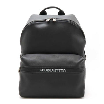 Black Leather Louis Vuitton Backpack