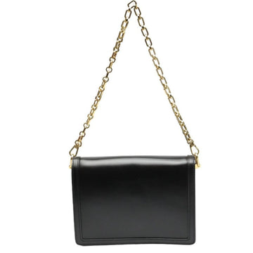 Black Leather Louis Vuitton Dauphine