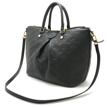 Black Leather Louis Vuitton Mazarine