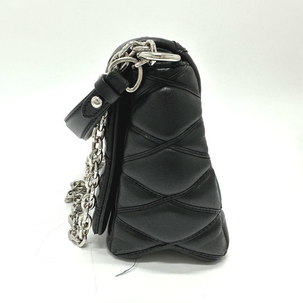 Black Leather Louis Vuitton Handbag