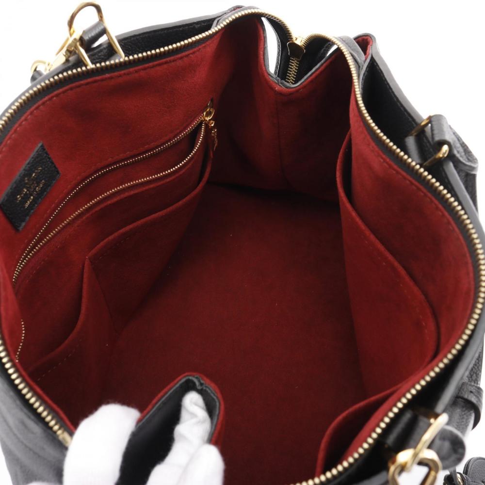 Black Leather Louis Vuitton Petit Palais