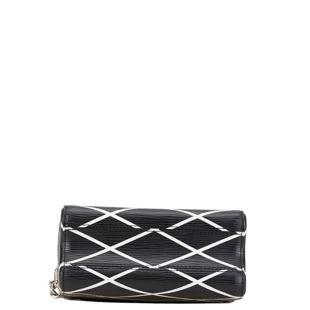 Black Leather Louis Vuitton Twist