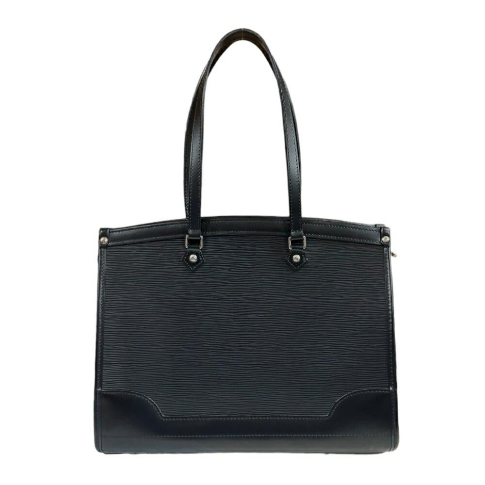 Black Leather Louis Vuitton Madeleine