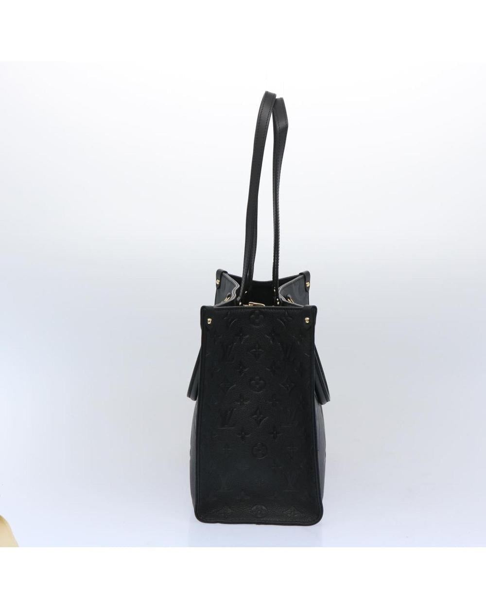 Black Leather Louis Vuitton Tote