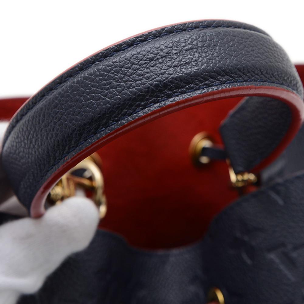 Black Leather Louis Vuitton Handbag
