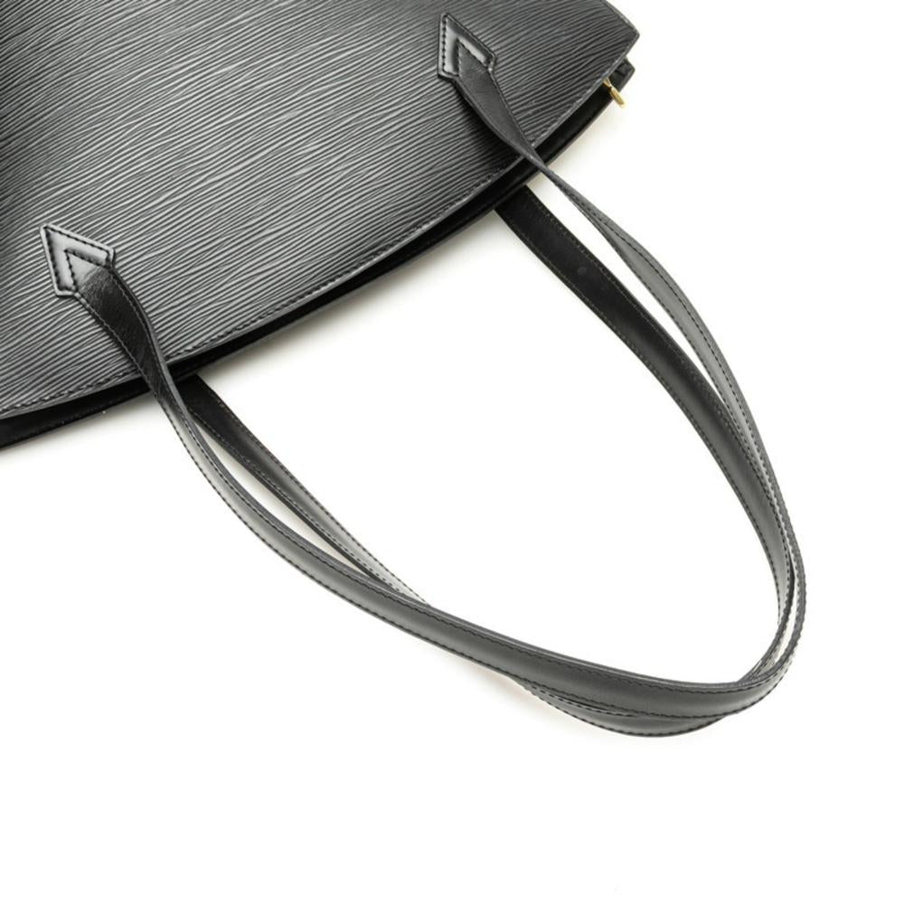 Black Leather Louis Vuitton Saint Jacques