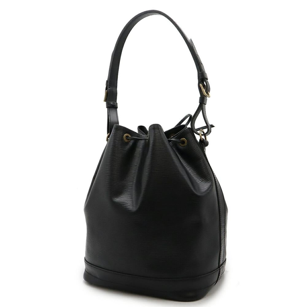 Black Leather Louis Vuitton Shoulder Bags