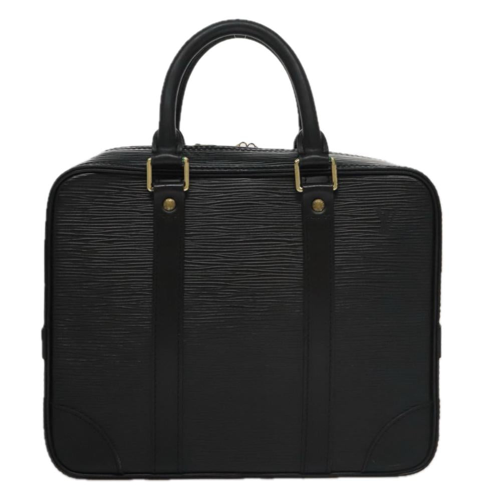 Black Leather Louis Vuitton Handbag