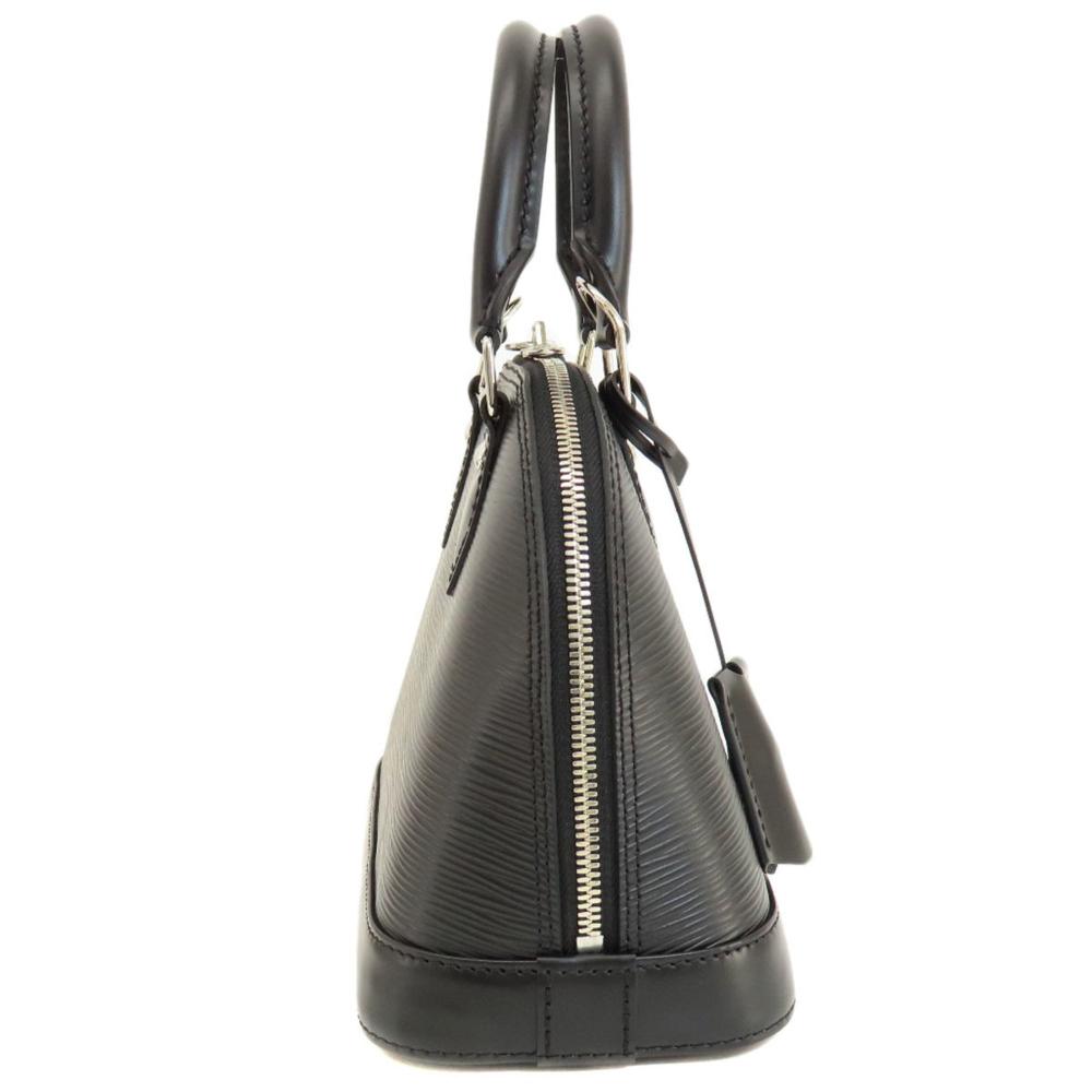 Black Leather Louis Vuitton Handbag