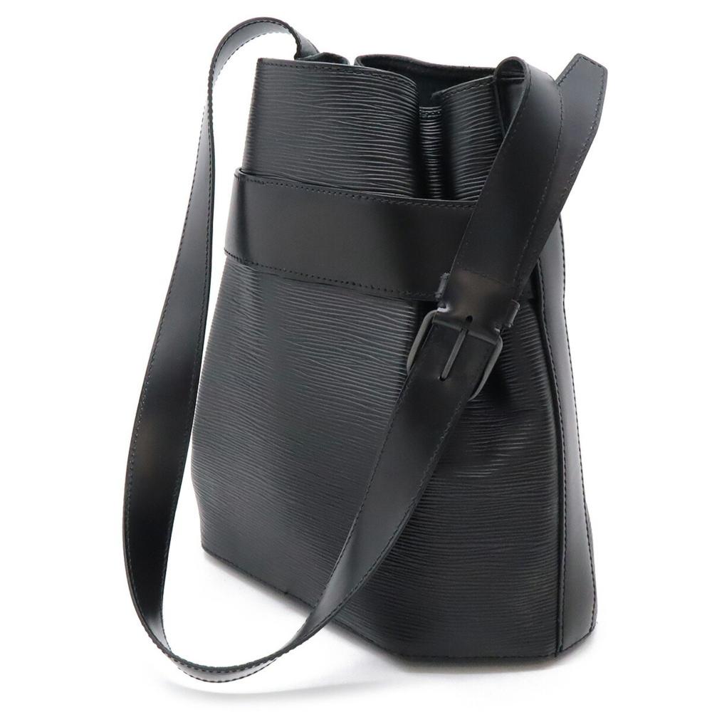 Black Leather Louis Vuitton Shoulder Bags