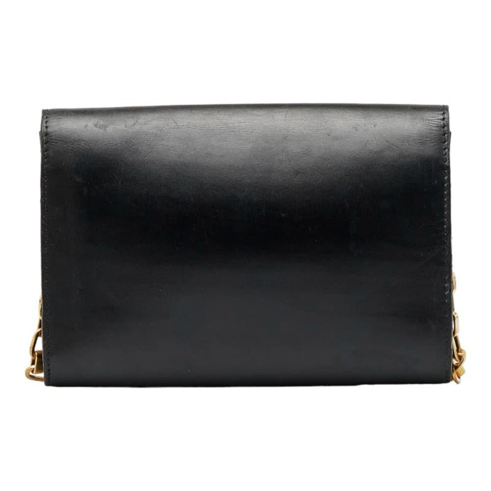Black Leather Louis Vuitton Louise