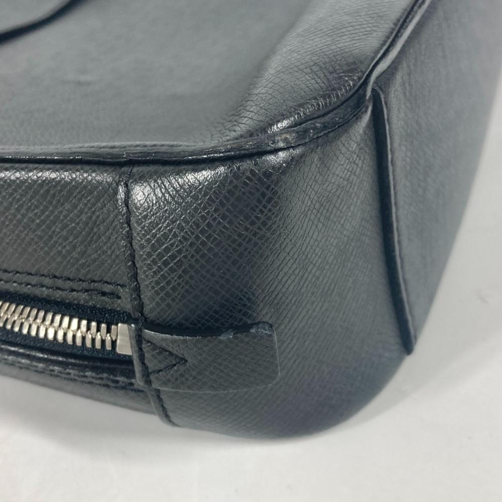 Black Leather Louis Vuitton Handbag