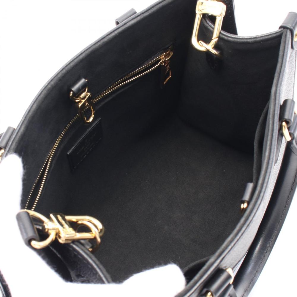 Black Leather Louis Vuitton Onthego