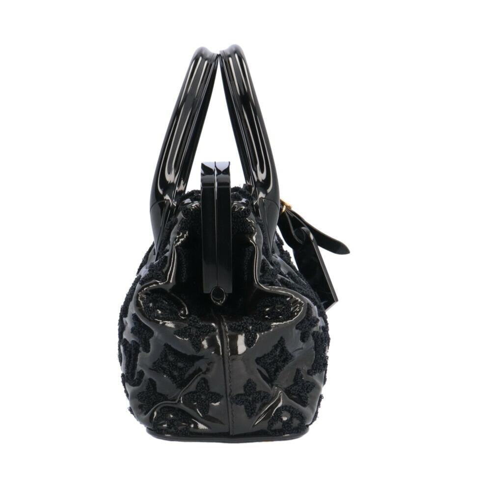 Black Leather Louis Vuitton Lockit