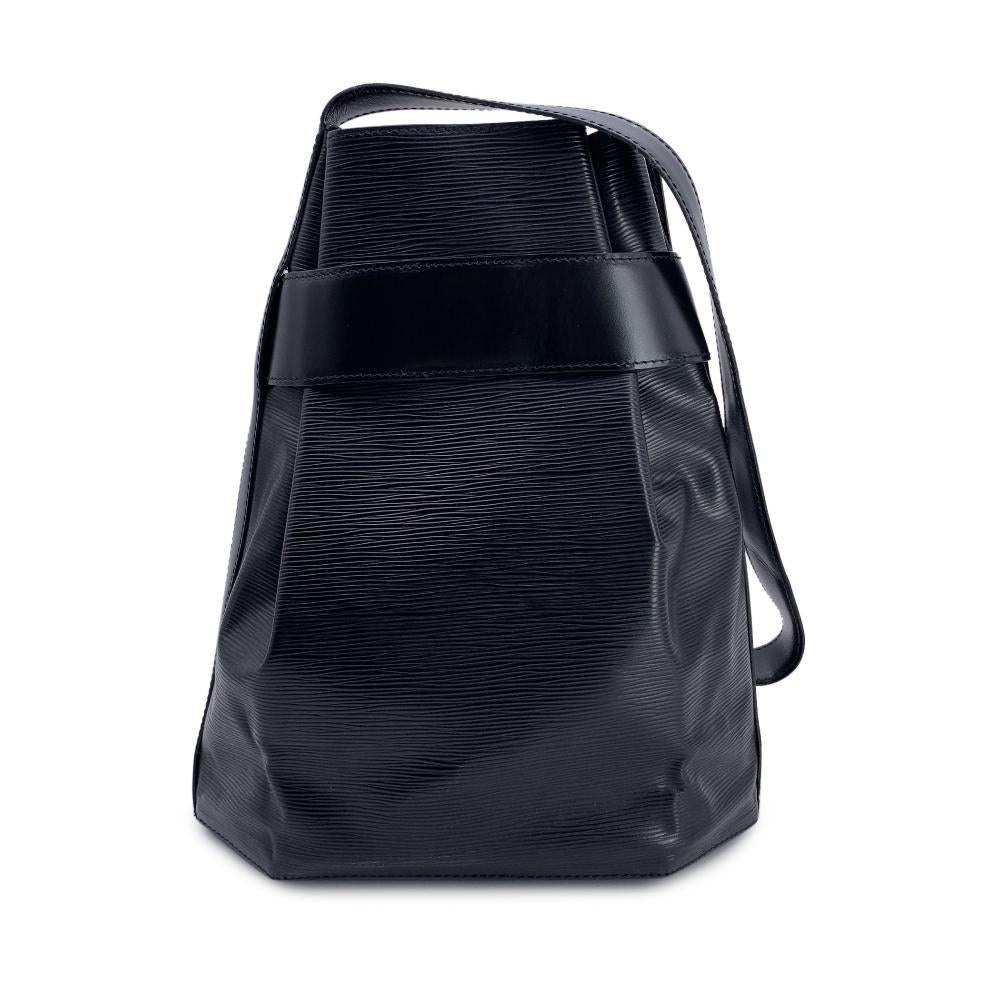 Black Leather Louis Vuitton Sac D'épaule
