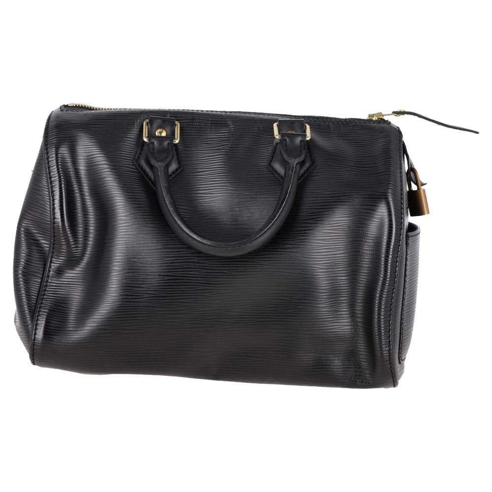 Black Leather Louis Vuitton Speedy