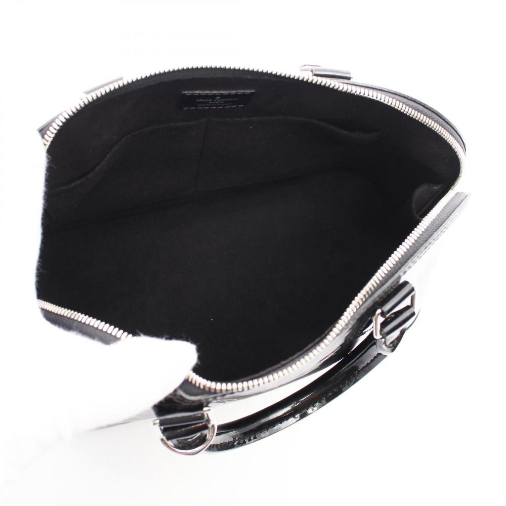 Black Leather Louis Vuitton Alma