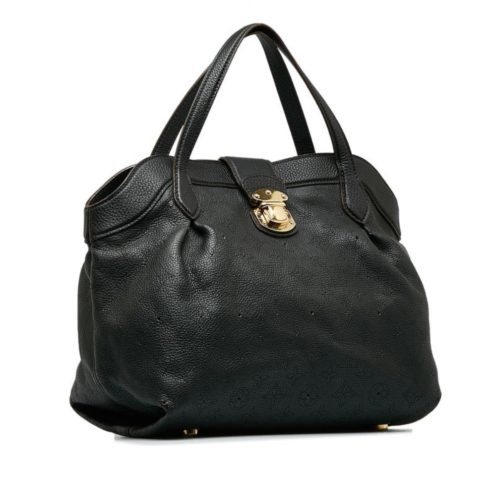 Black Leather Louis Vuitton Mahina