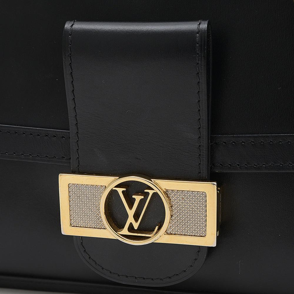 Black Leather Louis Vuitton Shoulder Bags