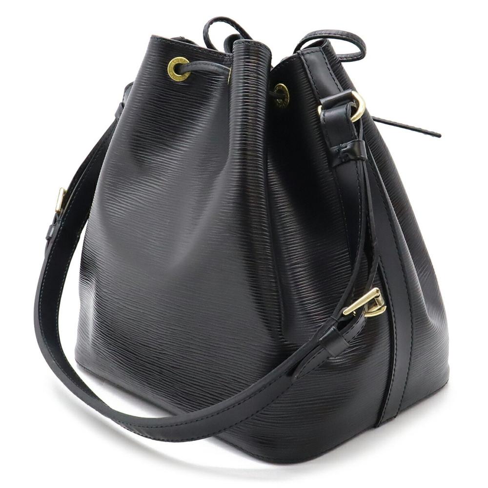Black Leather Louis Vuitton Shoulder Bags