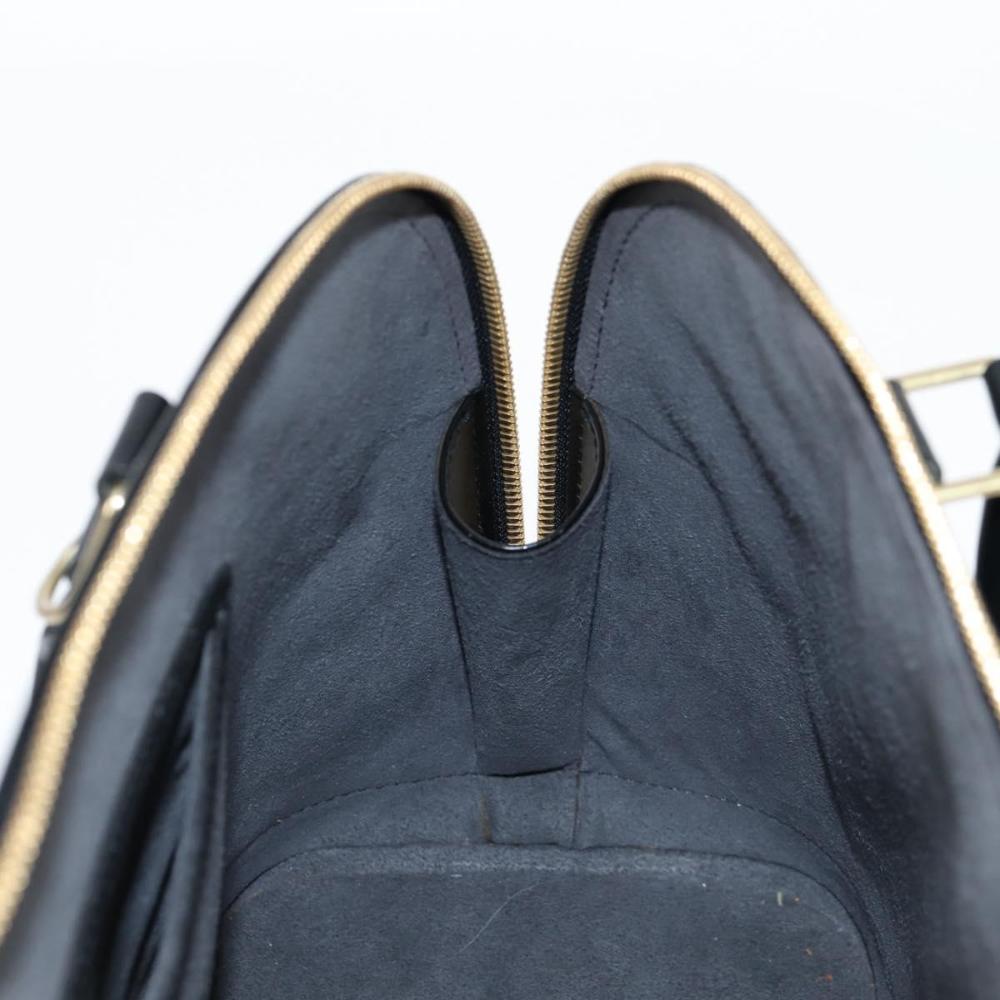 Black Leather Louis Vuitton Alma